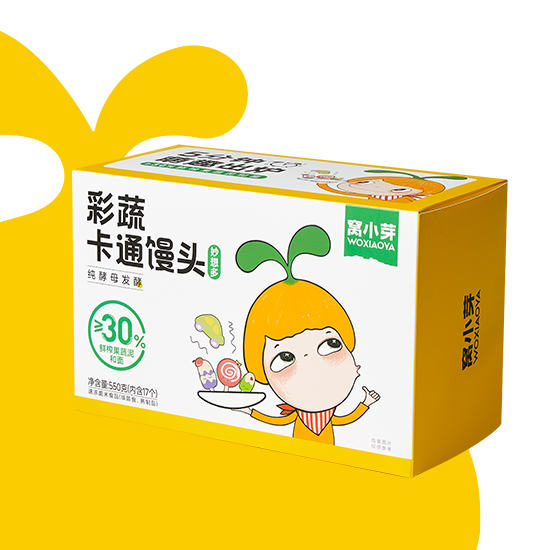 卡通彩蔬馒头